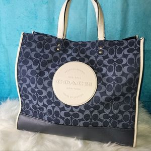 Coach denim Dempsey tote